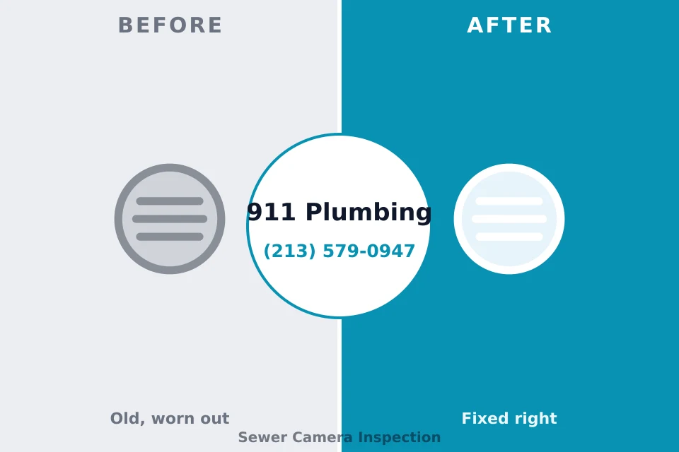 Before and after: plumbing company Los Banos, CA